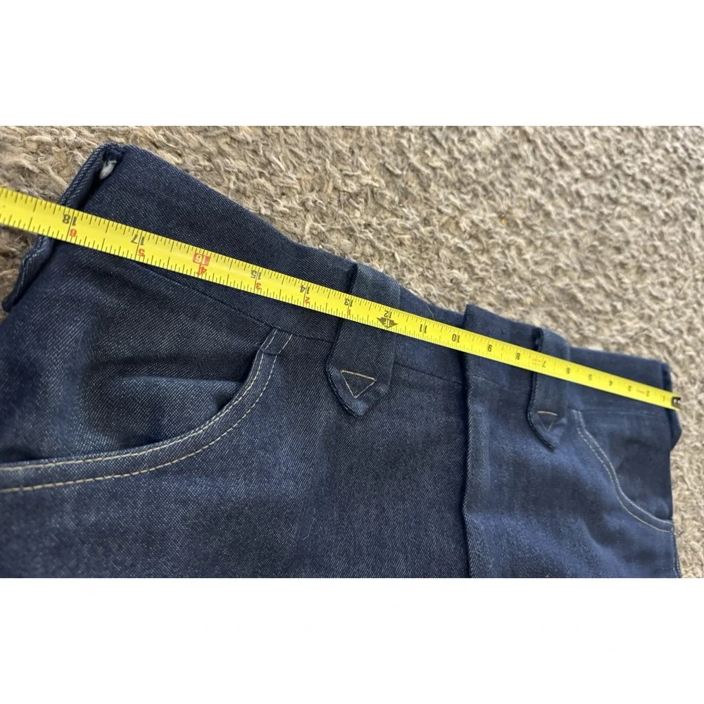 Haggar Dress Pants L6 Vintage Blue Mens Mustang Western‎ Wear USA Pockets 36